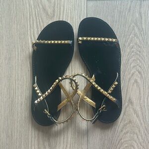 Valentino Rockstud Sandals Sz 37.5